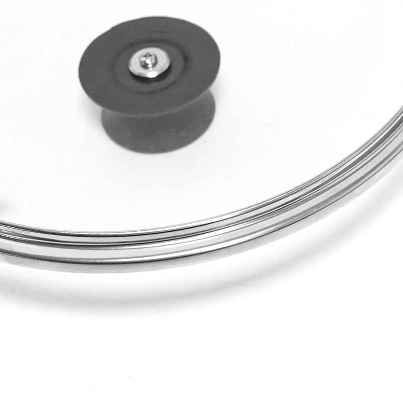 30cm Clear Glass Pan Lid with Knob - Durable Replacement Lid for Cookware - Universal Fit