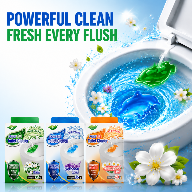 3PCS Toilet Rim Gel Cleaner Toilet Gel Cleaner for All Around Cleanliness Brilliant Shine Gardenia Verbena Scent