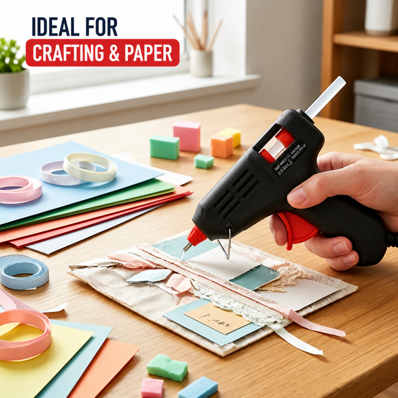 10W Hot Glue Gun with 7mm Melt Glue Sticks for DIY, Arts, Crafts and Repair