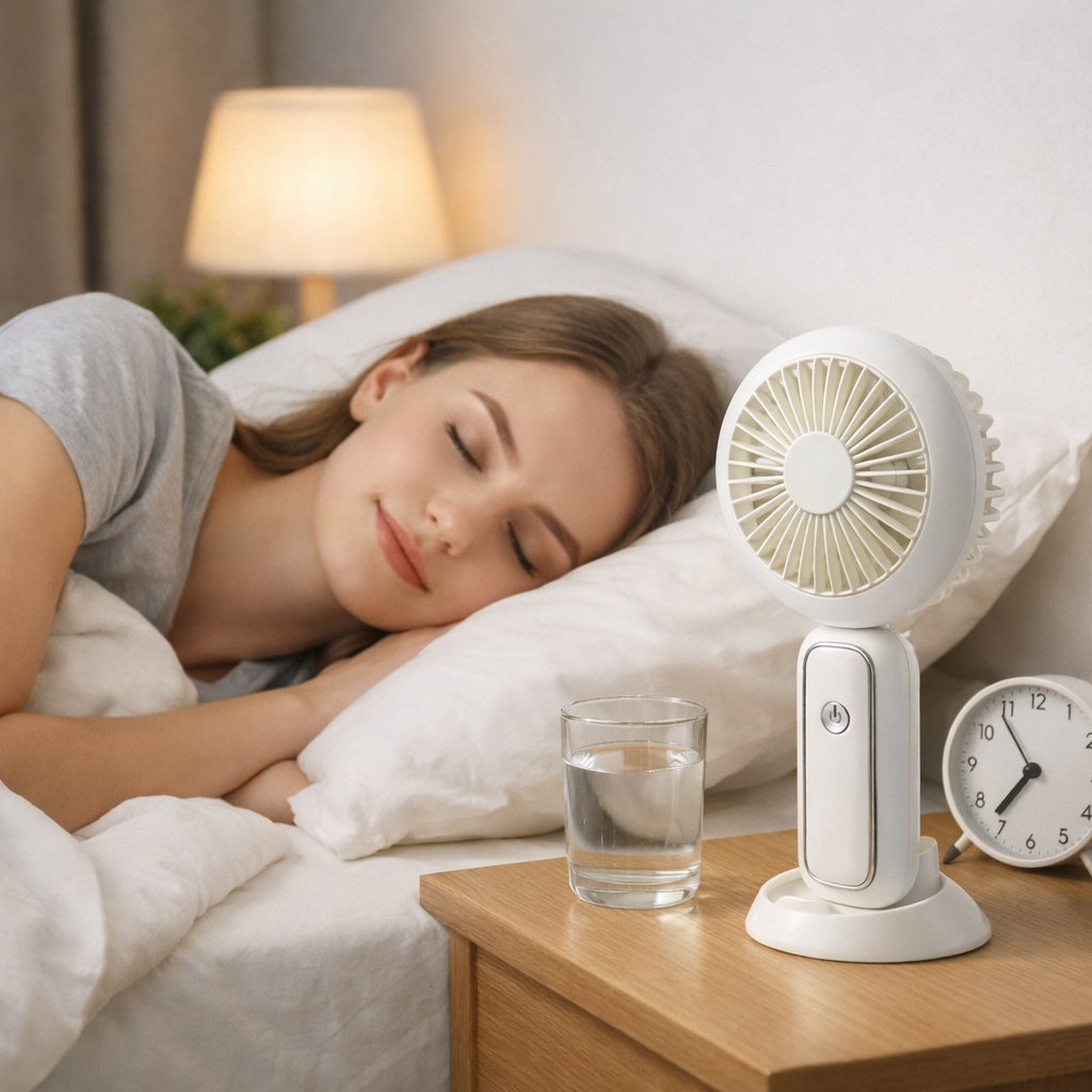 2Pack LED Portable Fan Rechargeable Handheld Fan Folding Desk Fan with Base Cooler Summer Gift