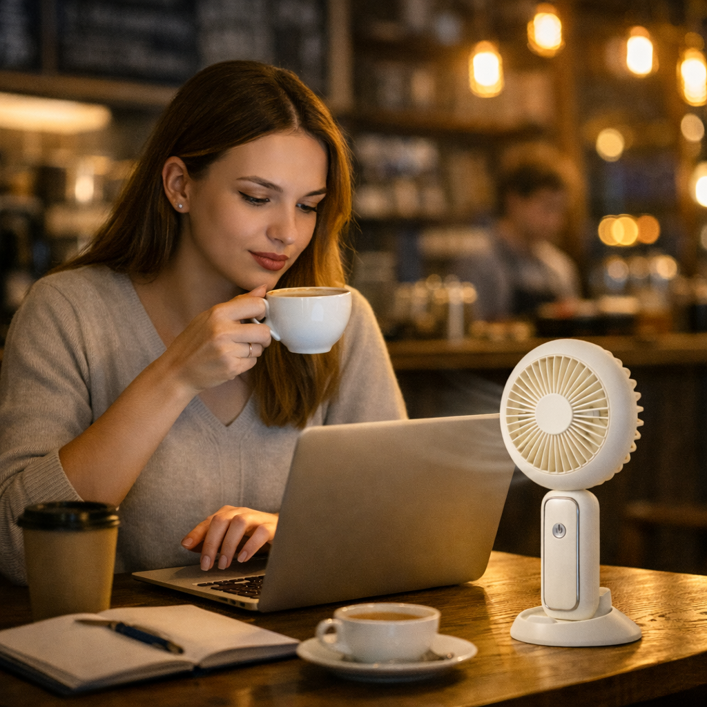 3Pack LED Portable Fan Rechargeable Handheld Fan Folding Desk Fan with Base Cooler Summer Gift