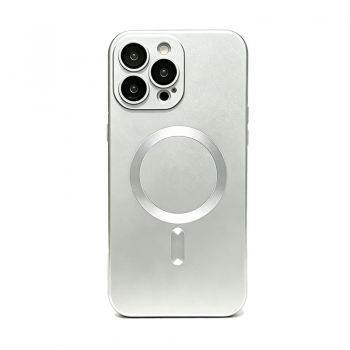 3Pack Magnetic Case for iPhone 15 Plus 6.7-Inch Silver, Compatible with MagSafe Shockproof Phone With Lens Protector
