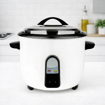 10L Commercial Rice Cooker 3000W Fast Cooking Electric Cooker with Auto Keep Warm Non-stick White