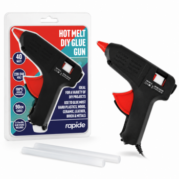 40W Hot Glue Gun with 11mm Melt Glue Sticks for DIY, Arts, Crafts and Repair