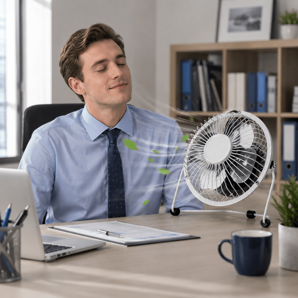 4 Inch USB Desk Fan Mini Portable Personal Cooling Fan Metal Frame USB Fan White