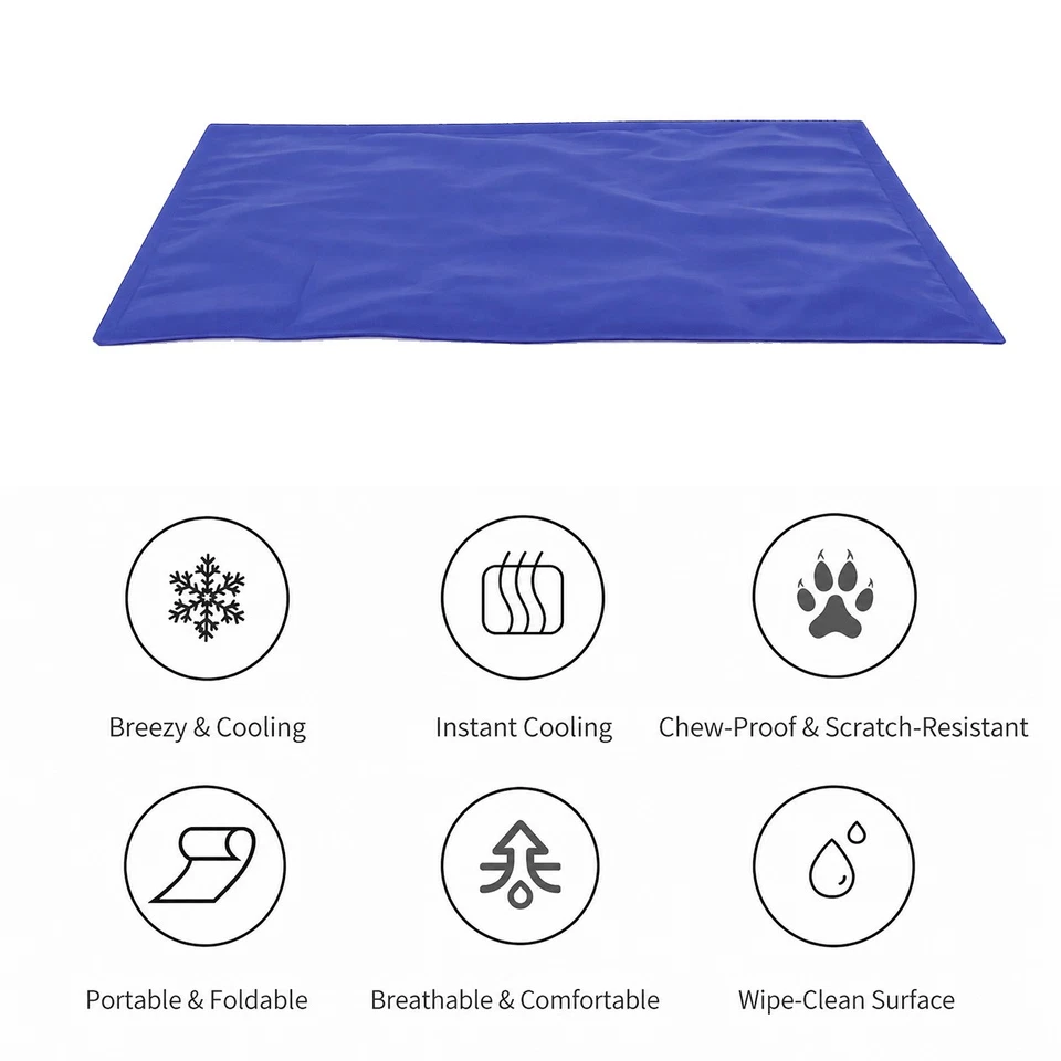 Dog Cooling Mat 30KG Large Dogs Self Cooling Pads Cat Pets Cooling Mats 40x60CM