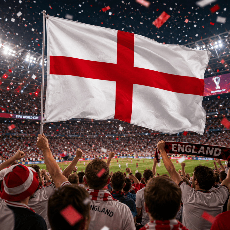 3Pack England Flag 3X2ft Double Sided St George Cross Flag FIFA World Cup Rugby Decor