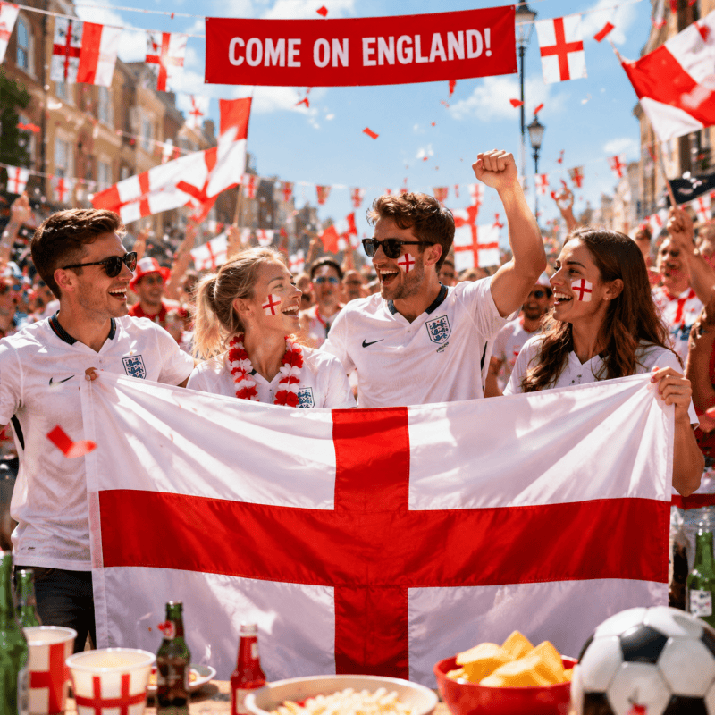 3Pack England Flag 3X2ft Double Sided St George Cross Flag FIFA World Cup Rugby Decor
