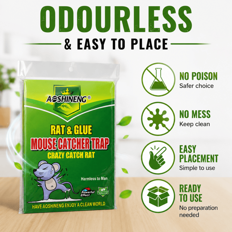 5PCS Sticky Traps Large Extra Strong Mouse Glue Trap Sticky Pads Board for Garage