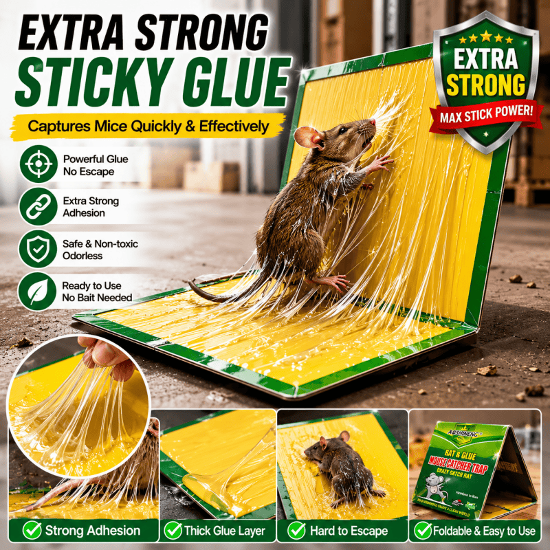 5PCS Sticky Traps Large Extra Strong Mouse Glue Trap Sticky Pads Board for Garage