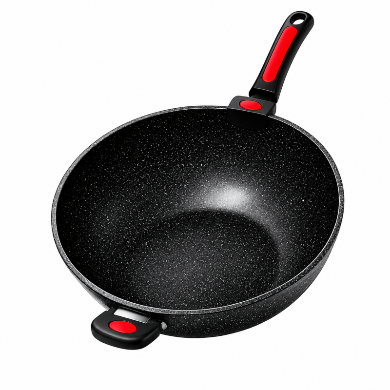 32cm Nonstick Wok Stir Fry Deep Fry Chinese Wok for Induction Gas All Hobs