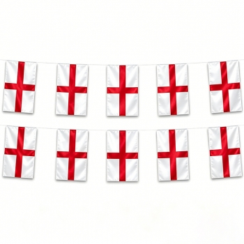 4M 11Flags England St George Flag Bunting for FIFA World Cup Party Decorations 2026 Football