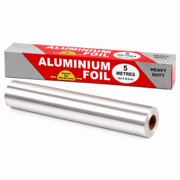 5Pack 5m x 45.5cm Aluminum Foil Tin Foil Paper for Cooking and Baking