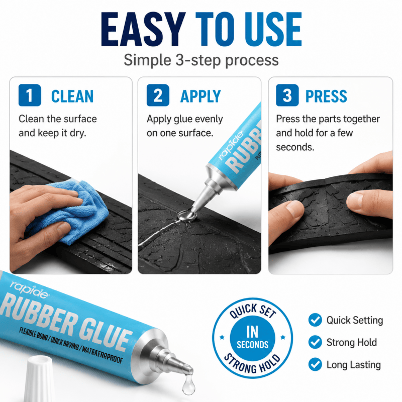 30ml Flexible Rubber Glue Waterproof Adhesive Repair Glue DIY Repairs