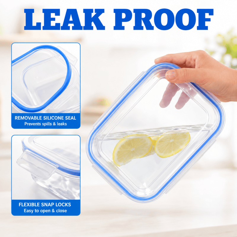 5000ML Food Storage Container Large Rectangular Leakproof Box