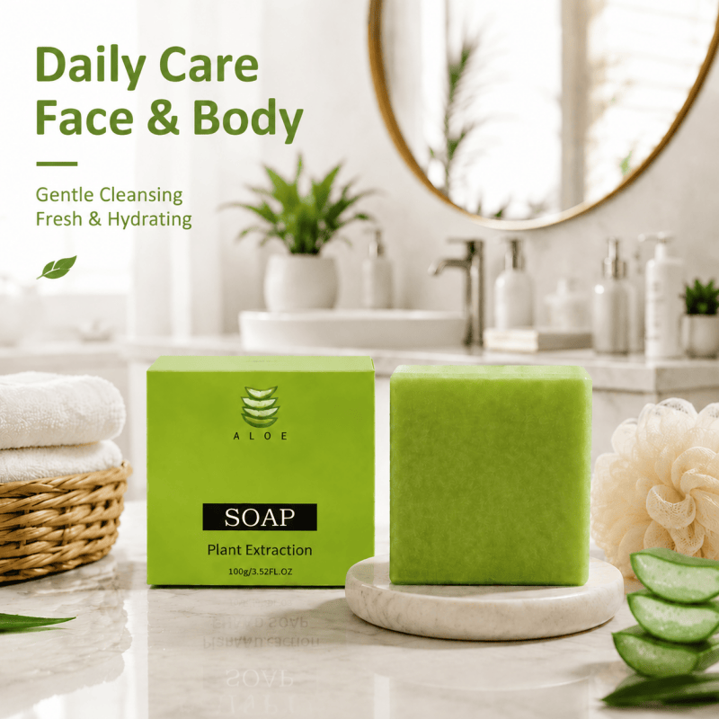 Aloe Natural Handmade Soap Bar for Face Body