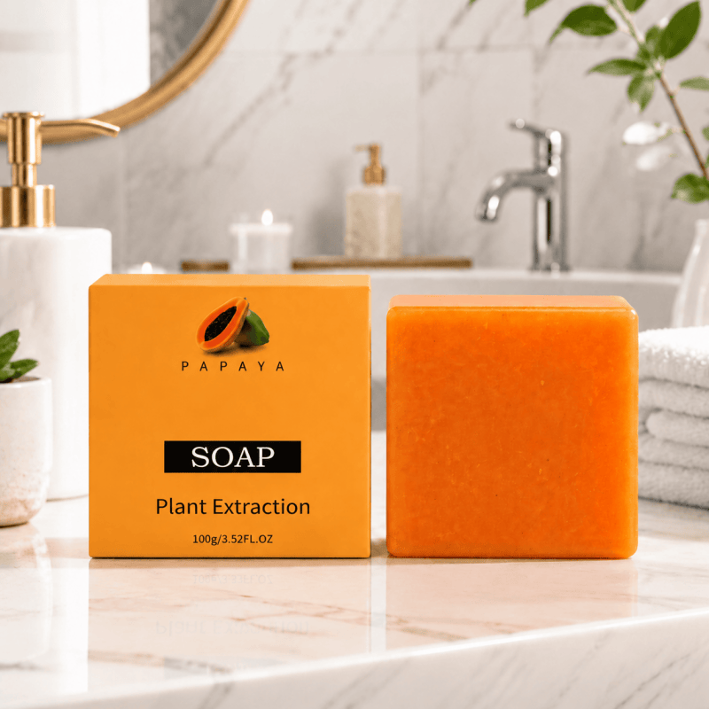 Papaya Natural Handmade Soap Bar for Face Body