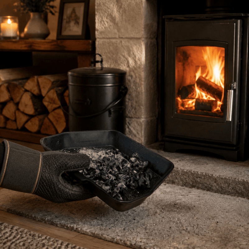 11 Inch Ash Pan Tray for 16 Inch Fireplace Wood Burner