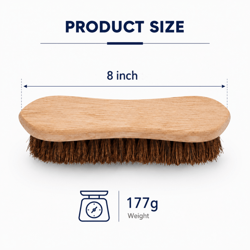 8 Inch Hand Bassine Scrubbing Brush Cleaning Brush for Patio Floor