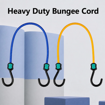 2PCS Bungee Cords 90cm x 8mm Elastic Tie Down Rope Hooks