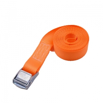 2PCS Orange Tie Down Straps 2M x 25mm Cargo Lashing Strap Cam Buckle