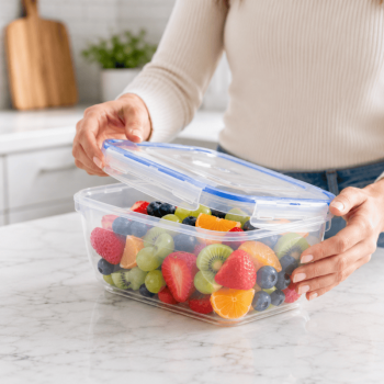 5000ML Food Storage Container Large Rectangular Leakproof Box