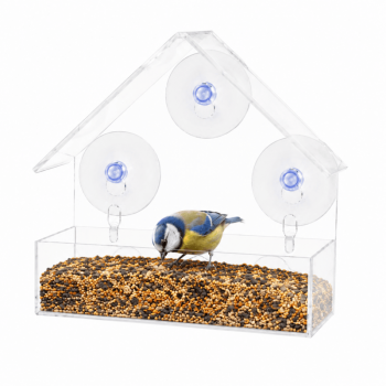 Acrylic Window Bird Feeder Clear Suction Cup for Wild Bird