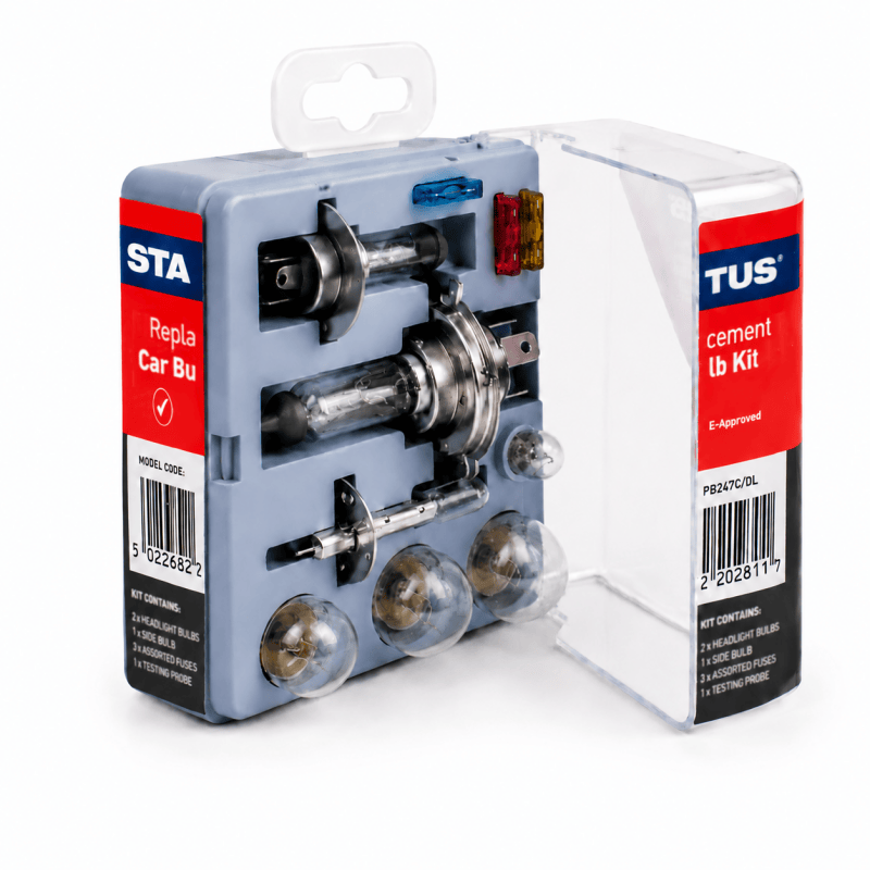 Replacement Car Bulb Kit with Spare Bulbs and Fuses Universal Emergency Light Bulb Set