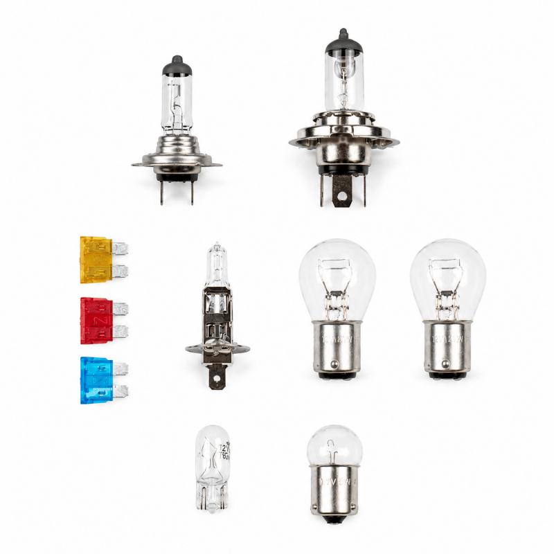Replacement Car Bulb Kit with Spare Bulbs and Fuses Universal Emergency Light Bulb Set