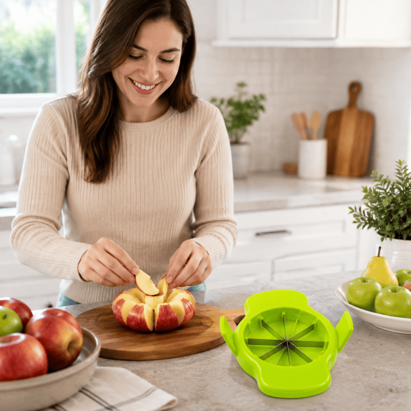 Apple Slicer Fruit Cutter Divider Tool Easy Apple Slicin Kitchen Gadget