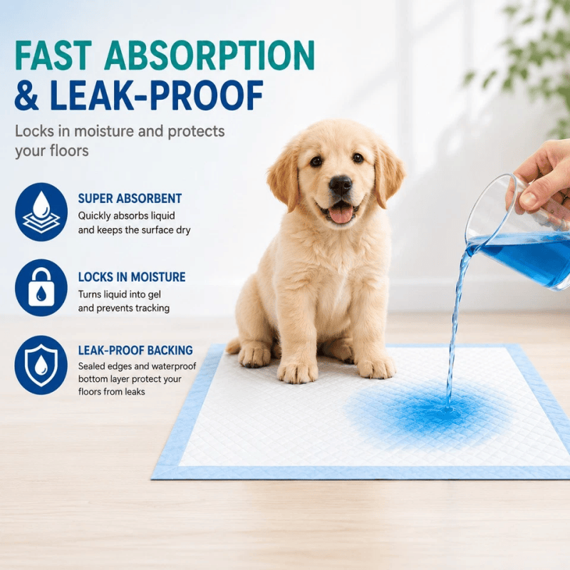 10 Pack Puppy Training Pads 40 x 50cm Super Absorbent Dog Cat Toilet Puppy Pads