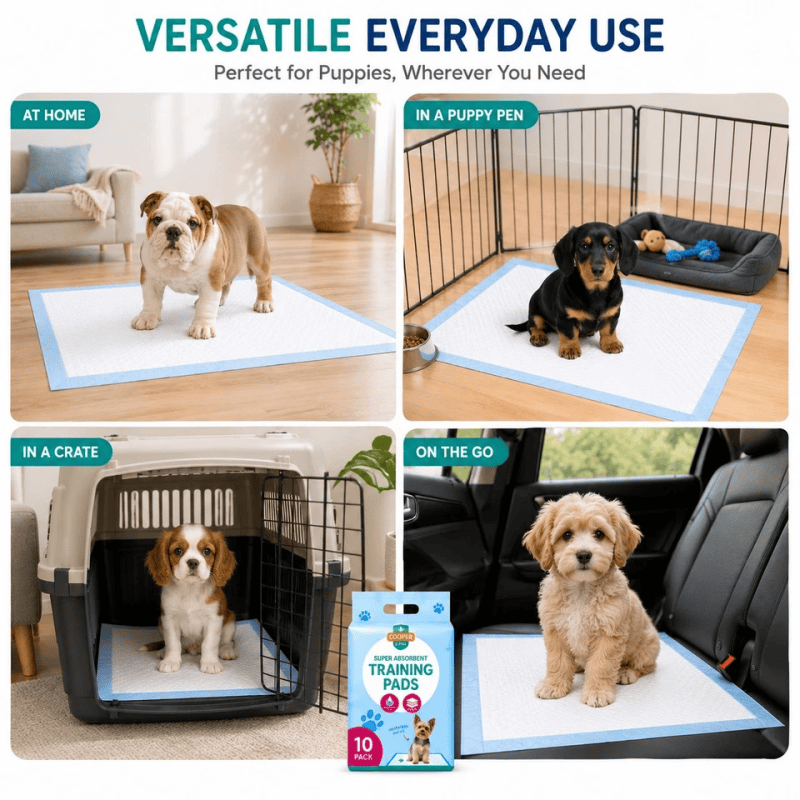 10 Pack Puppy Training Pads 40 x 50cm Super Absorbent Dog Cat Toilet Puppy Pads