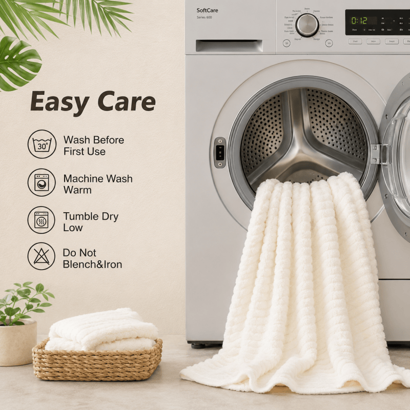 4PCS White Bath Towels 70 x 135cm Coral Fleece Soft Absorbent Quick Dry Xmas Gift Set