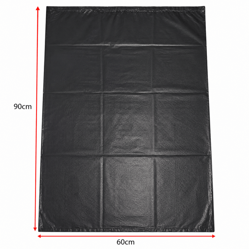 50pcs Heavy Duty Black Bin Bags 60 x 90cm Extra Thick Strong Refuse Rubbish Sacks Useful Up to 60L Bins