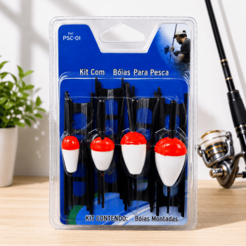 4PCS Pre Rigged Fishing Bobbers Fishing Floats Bobbers Set