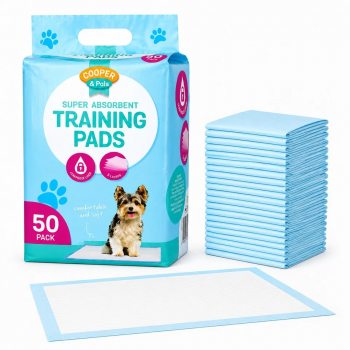 50 Pack Puppy Training Pads 60 x 45cm Super Absorbent Dog Cat Pet Toilet Wee Pads