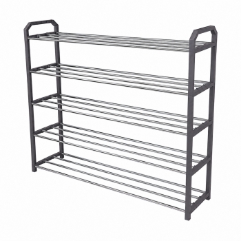 5 Tier Shoe Rack Stand Storage Organiser Metal Shoes Shelf