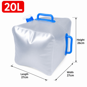 20L Foldable Water Container with Tap Portable Camping Water Carrier Bag