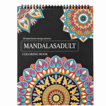 2Pack A4 Colouring Book Mandala 20 Pattern Designs Adult Relaxing Stress Relief Spiral Bound