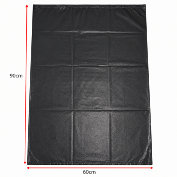 50pcs Heavy Duty Black Bin Bags 60 x 90cm Extra Thick Strong Refuse Rubbish Sacks Useful Up to 60L Bins