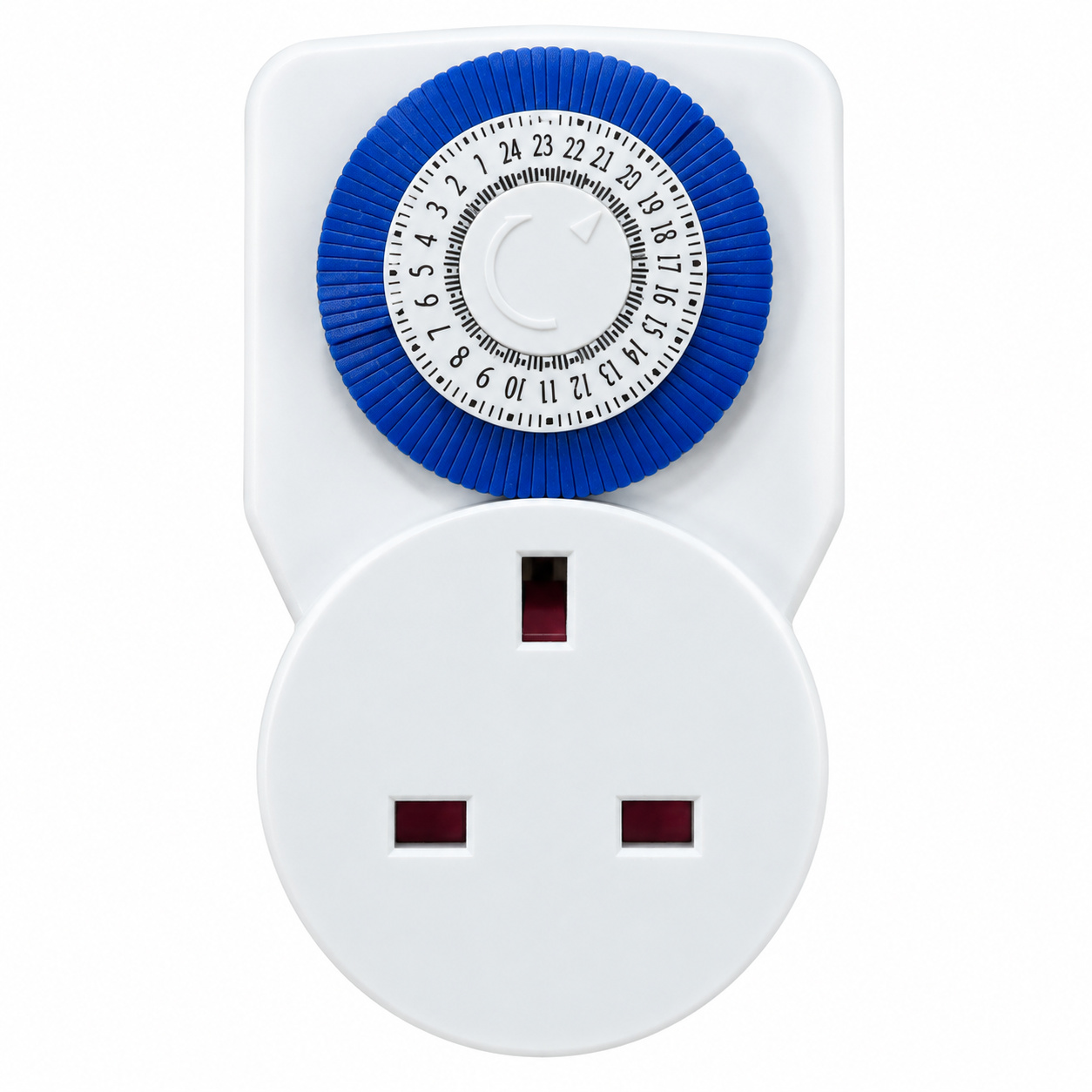 Timer Switch Time Clock Socket 24 Hour Mains Plug In UK 3 Pin Adapter One of two styles (random)