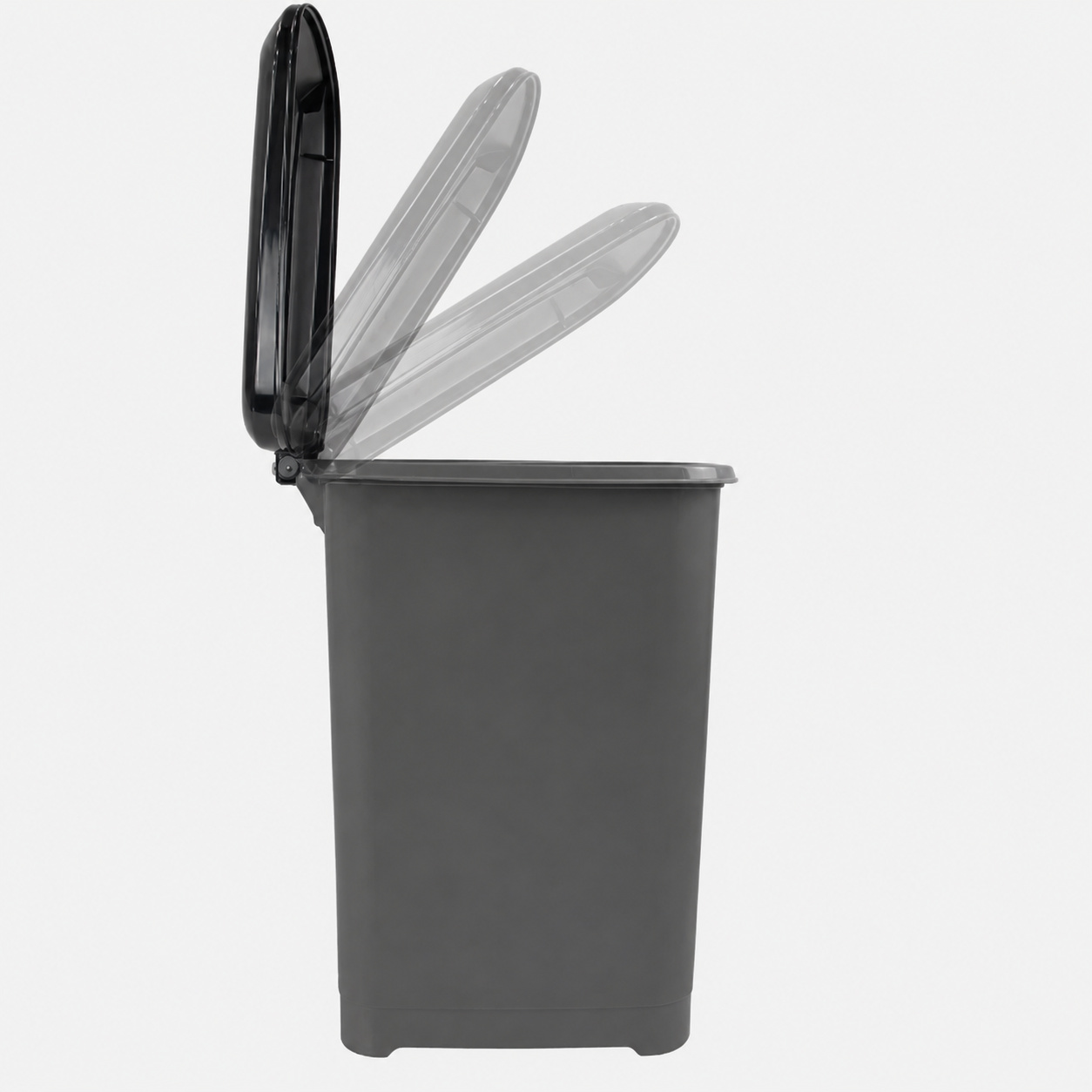 40L Slim Pedal Bin Waste Rubbish Bin with Lid for Kitchen Office 29 x 53 x 38cm
