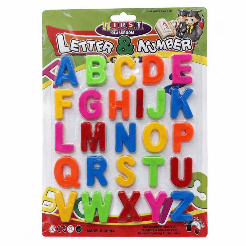 Magnetic Alphabet Letters A to Z Kids Educational Learning Spelling Toy Children Preschool Set