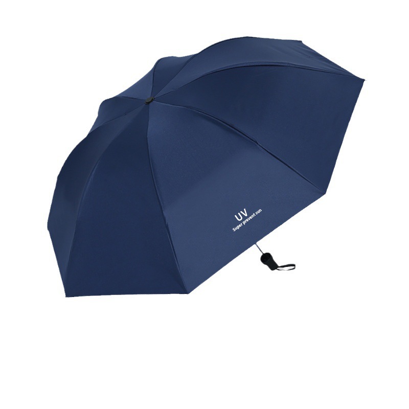 8 Ribs Manual Folding travel Folding Umbrella Windproof Compact Rain Sun Travel Color random