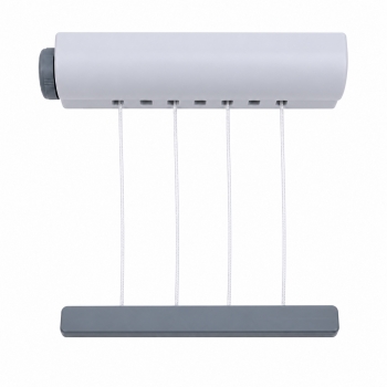14M Retractable Clothesline Wall Mounted 4-Line Drying Rack Indoor Outdoor Balcony Bathroom Laundry Clothes Line 