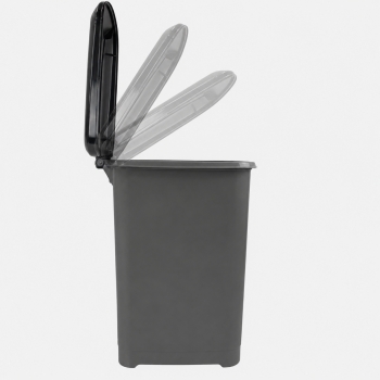 40L Slim Pedal Bin Waste Rubbish Bin with Lid for Kitchen Office 29 x 53 x 38cm