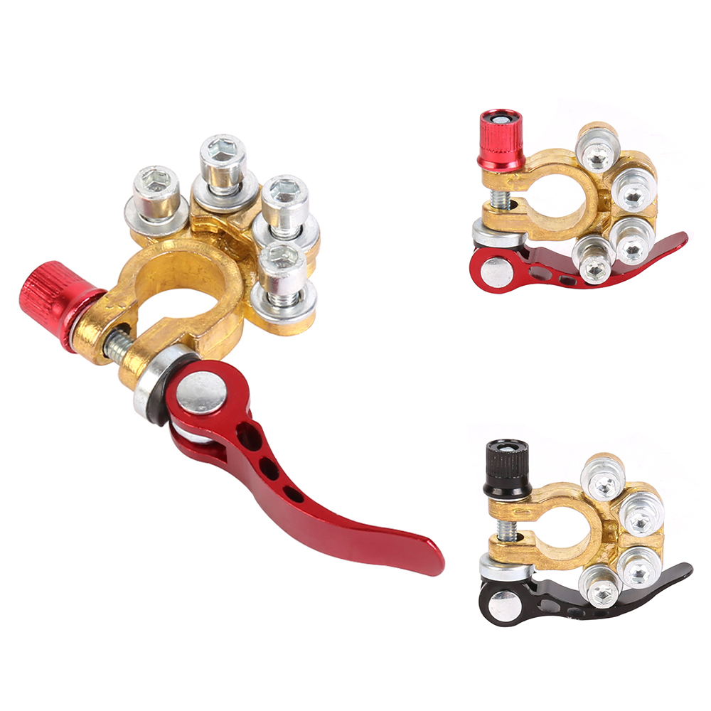 2 Pcs 12V Battery Terminals Connectors Clamps Quick Release for Caravan Car
