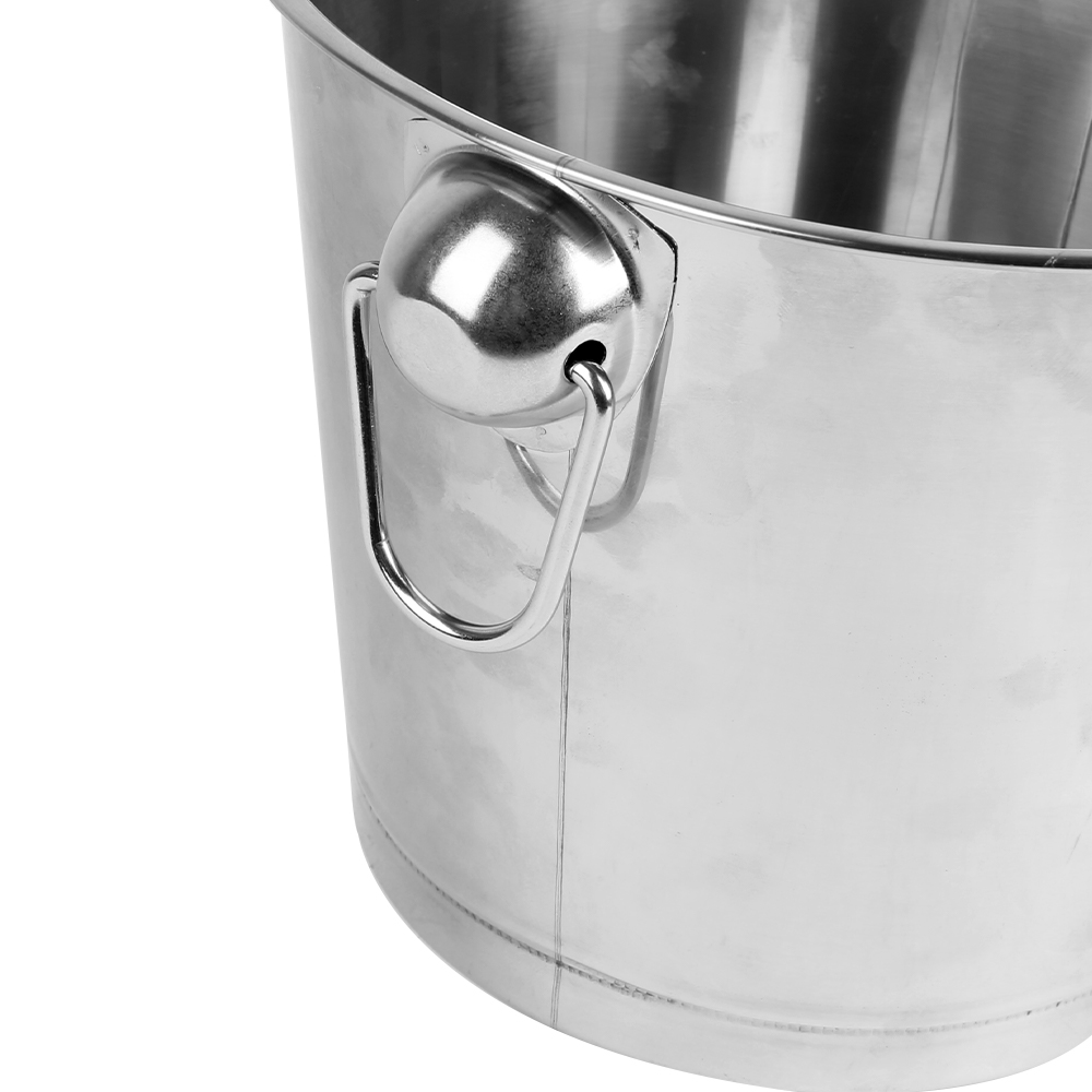 5L Stainless Steel Ice Bucket Wine Cooler with Handles for Bar Pub Party