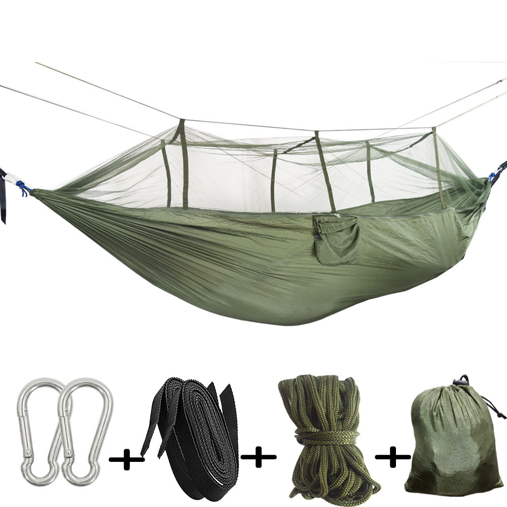 2 Person Camping Hammock with Integrated Mosquito Net Camping Hammock