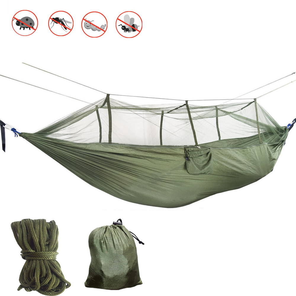 2 Person Camping Hammock with Integrated Mosquito Net Camping Hammock